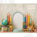 Tło fotograficzne „Pastelowa Pracownia Małego Artysty” | 4256 Tło fotograficzne „Pastelowa Pracownia Małego Artysty” | 4256